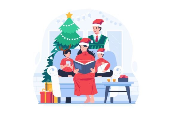 A Cozy Christmas Tradition: Family Reading Together