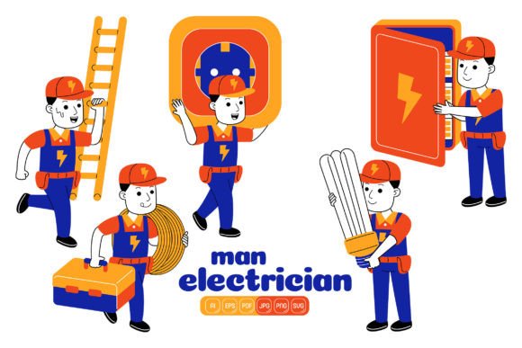 A Deep Dive into the Man Electrician Vector Pack 02 for Your Creative Projects