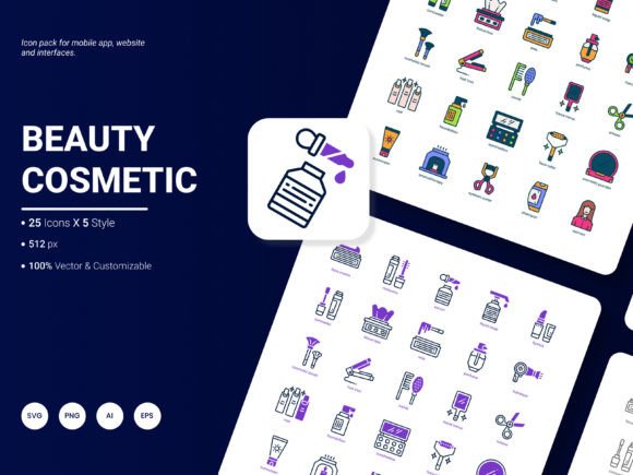Beauty Cosmetic Icon Pack: A Designer’s Visual Toolkit