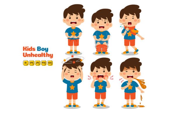 Exploring the Versatility of Kids Boy Unhealthy Vector Pack 01