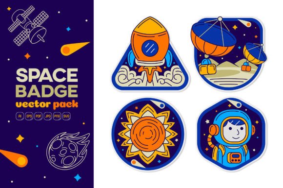 Space Badge Vector Pack 02: A Comprehensive Guide for Designers