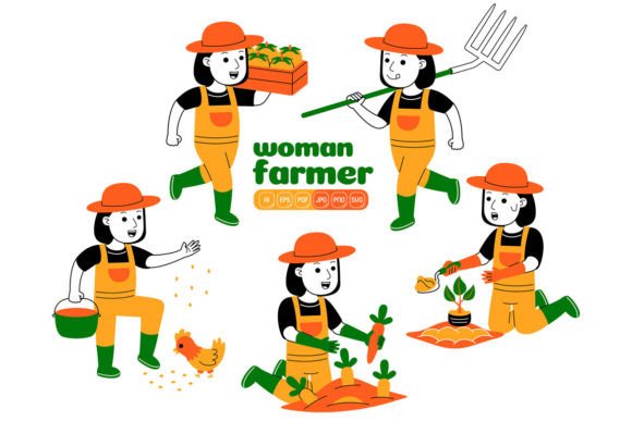The Power of a Versatile Vector Pack: Unpacking Woman Farmer Vector Pack 01