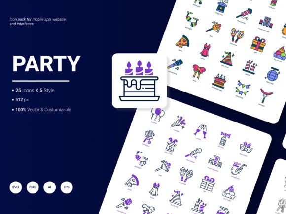 The Ultimate Party Icon Pack for Modern Creators