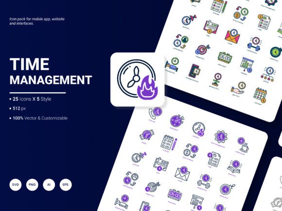 The Visual Language of Productivity: Why a Time Management Icon Pack Matters